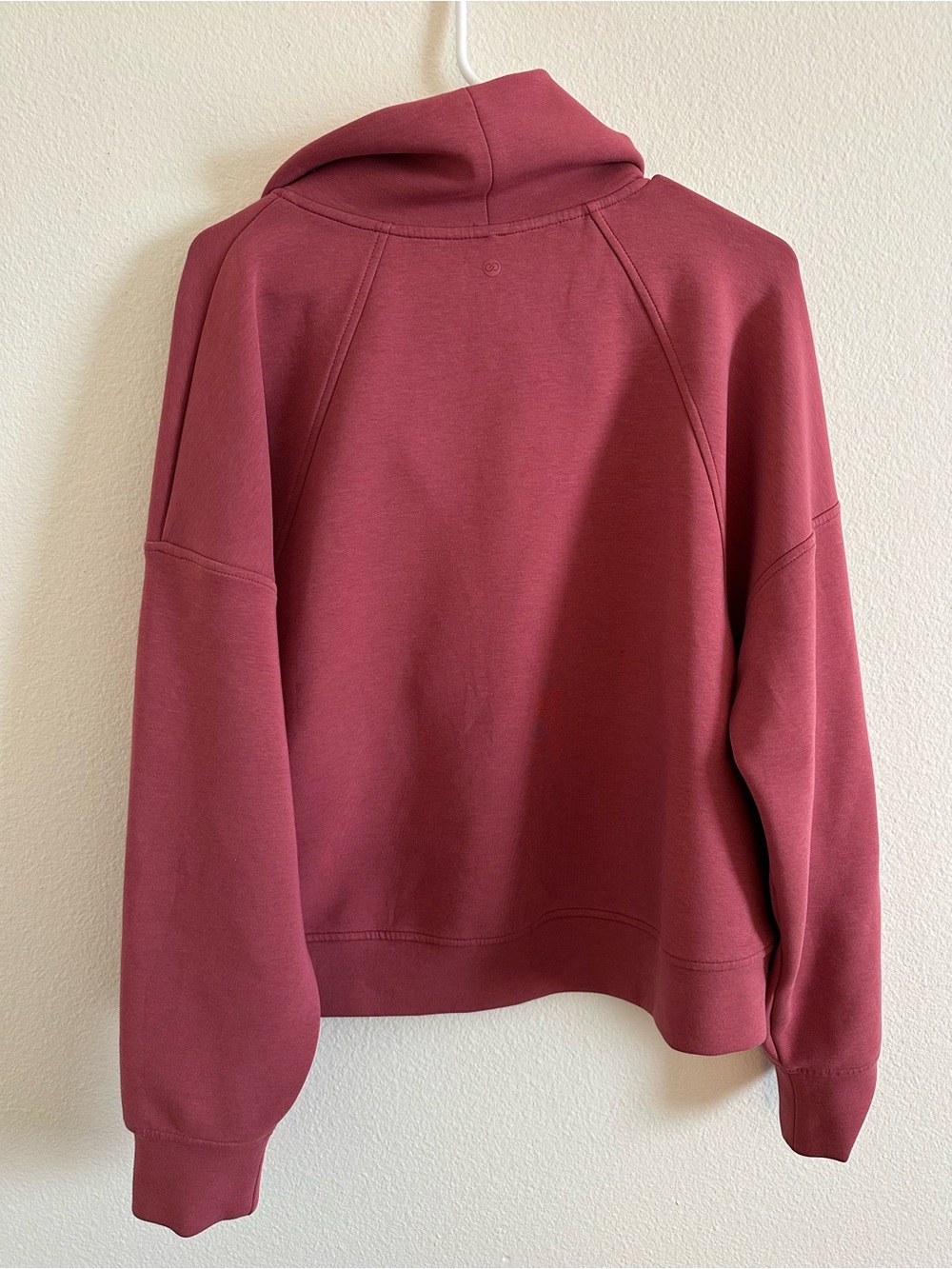 Calla Half-Zip Pullover Sweatshirt in PINK - Picture 4 of 5
